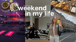 a productive weekend in my life | cooking new recipes, workout routines & alone time