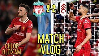 Diogo Jota Scores Incredible Solo Goal & Robbo Red Card! | Liverpool 2-2 Fulham | Vlog