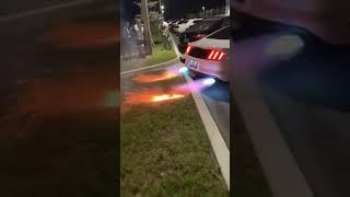 Loud Ford Mustang GT  (HUGE FLAMES!!)