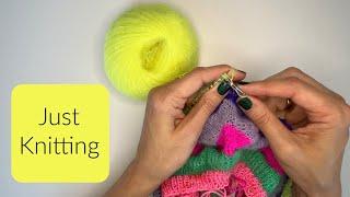 Knitting on Vesper ASMR knitting