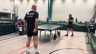 Rory Scott Vs Wayne Mason Final of Over 40s Men’s Singles at VETTS Eastern Masters Norwich 10/11/24.