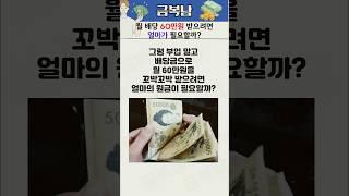 월 배당 60만원 받으려면 얼마가 필요할까? #배당주 #schd