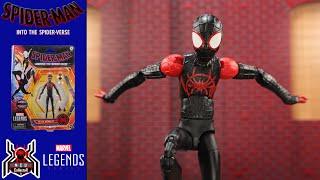 Marvel Legends MILES MORALES Spider-Man Into the Spider-Verse Across Wave 2 Movie Figure Review