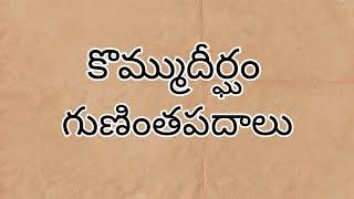 కొమ్ముదీర్ఘంగుణింతపదాలు/kommudeergham guninthapadalu1st class&2ndclass,slow learners1,2వ తరగతులు