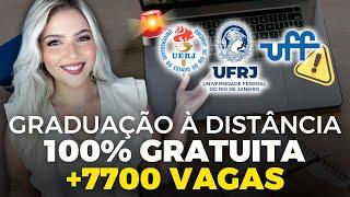 UFRJ, UERJ, UFF abrem 17 CURSOS de GRADUAÇÃO EAD GRATUITA  | CEDERJ | Mari Rel