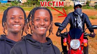 TWINS PRANK ON A MOTORBIKE RIDER [BODABODA]