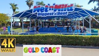 Wet n Wild Gold Coast   4k Walk Tour Spring 2024 