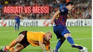 Messi vs Abbiati.. Watch and enjoy some exciting moments...# Shorts