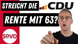 Bundestagswahl 2025: Streicht die CDU unsere Rente mit 63?