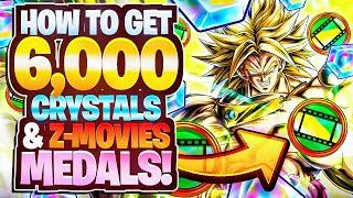  We’re Getting 6,000 FREE CRYSTALS + How To Get Movies Z Medals FAST & EASY!! (Dragon Ball Legends)