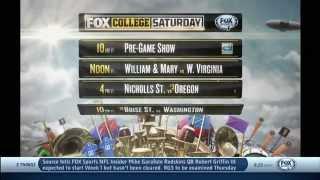 FOX COLLEGE SATURDAY on FOX Sports 1 Kickoff