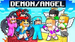 Having A ANGEL/DEMON FAMILY in Minecraft!