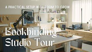 My new bookbinding studio setup  functional and space-efficient