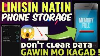 PAANO LINISIN ANG PHONE STORAGE MO ! | FULL STORAGE PROBLEM SOLVED ! 100% LEGIT !