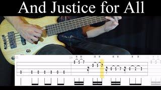 ...And Justice For All (Metallica) - Bass Cover (With Tabs) by Leo Düzey