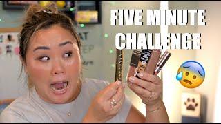 FIVE MINUTE MAKEUP CHALLENGE! | EatSleepMascara