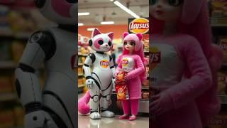 AI Cat  Panda  are Visiting the Lays Company #aicat #cute #cutecat #shorts #short #shortsfeed