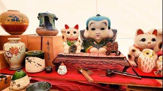 [4k]Kyoto, Flea market Toji Temple  Japan,  antiques walk,  東寺 弘法市 京都