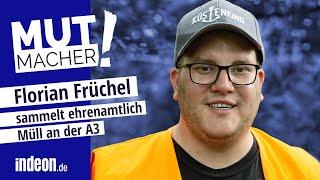 Florian sammelt freiwillig Müll von anderen