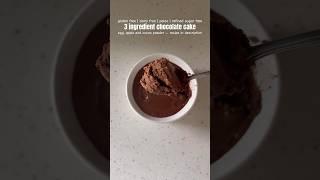 3 ingredient chocolate cake #shorts