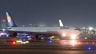 24 LANDINGS and TAKEOFFS at NIGHT - Frankfurt Airport PlaneSpotting - 22 Mis of Pure Aviation