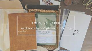 Twines & Paper B6 Weekbook | Weekly Hybrid 2025 | Unboxing and Honest Review