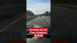 accident de ouf c'est  hoquant sa tape fort #accident #choc #collision #crash #voiture #ouf #danger