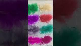 Garment accessories # tailoring materials #feather color card