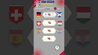 Ergebnisse der ersten Runde der Gruppe A und B der Europameisterschaft #EURO2024