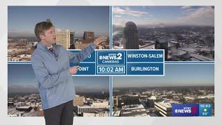 Saturday Winter Weather Update (10 a.m.) | WFMY News 2 talks about current snow, ice, and road condi