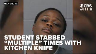 Manor High School student stabbed "multiple" times with kitchen knife, court record says