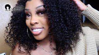 Kinky Curly Lace Front Wig | HONEST review! | CutiePieTresses | ft. Ashley Deshaun