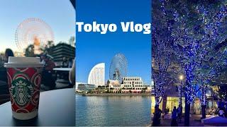 Tokyo Vlog | 도쿄 직장인, 요코하마 산책, 2024 어드벤트 캘린더, 과일사라다