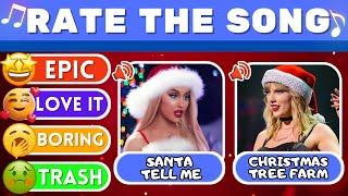 CHRISTMAS QUIZ: Rate the popular Christmas Songs  | Music Quiz