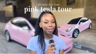 highly requested pink Tesla tour  | Officially Dai Time