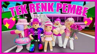 BROOKHAVEN TEK RENK CHALLENGE PEMBE  ROBLOX KÜBRA NİSA