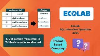 Ecolab SQL Interview Question - SUBSTRING() and CHARINDEX() Functions