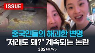 중국인들의 해괴한 변명…"저래도 돼?" 계속되는 논란 (이슈라이브) / SBS