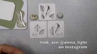 #Ink_Zen Marathon - Ferngally and Birchy tangles by Alena Light