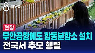 [현장] 무안공항에도 합동분향소 설치…전국서 추모 행렬 / SBS 특집 8뉴스