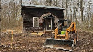 Saving the Abandoned Cabin from COLLAPSE - NEW FOUNDATION! Episode 7