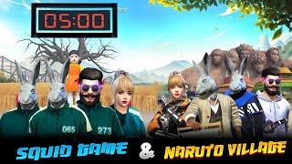 NARUTO X SQUID GAME  || SR OP Freefire Funny Video  || @SRMINT482