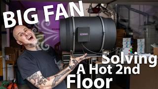 Office Build Begins: Solving 2nd Floor Heat w/ AC Infinity T12 fan!