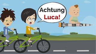 HELP Luca is EXPLODING ... | Basic English conversation | Learn English | Like English