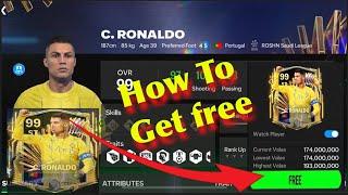 How To Get Free Cristiano Ronaldo Over 99 In Fc Mobile 2024