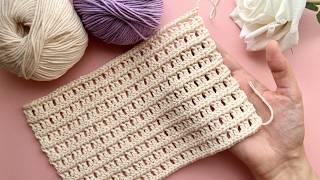  Only 2 rows! Very simple and effective crochet pattern!