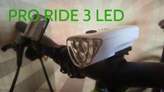 PRO RIDE 3LED Dviračio žibintas