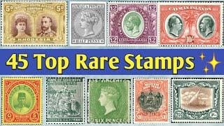 Most Expensive Stamps That You Should Never Sell | Rare 45 Selective Postage Stamp Collection