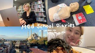 Library, Presentation, CPR, Istanbul travel vlog: we almost got kidnapped lol | uk med school vlog