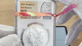 2023 P Uncirculated Morgan silver dollar NGC MS 70 First Releases